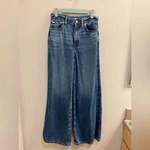 American Eagle AE77 WIDE Jeans Womens Size 0 Regular